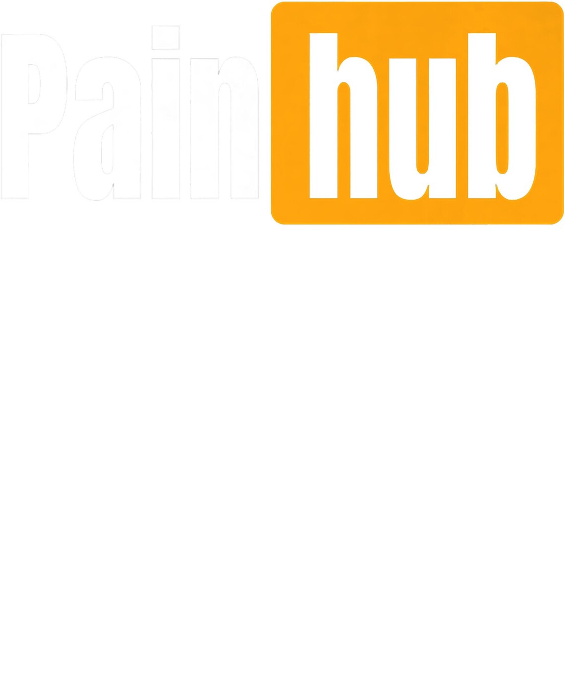Pain hub logo a funny painhub parody Premium Download PNG Etsy