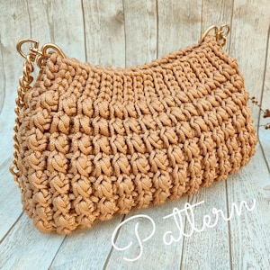 Crochet purse pattern Handbag pattern Crochet bag pattern How to make bag Crochet crossbody Shoulder bag pattern Small Purse Bag