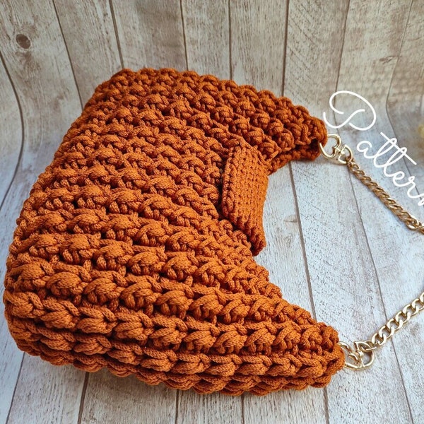 Crochet bag pattern Crochet purse pattern Hobo bag pattern Crossbody bag Shoulder bag Diy crochet Handbag bag Boho bag Slouch bag pattern