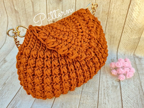 Crochet Bag Pattern, Detailed Video Tutorial, Step by Step Pattern, High  Fashion Diy Crocheted Purse, Do It Yourself Handmade Craft Project - Etsy