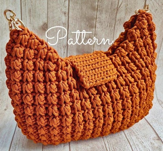 Crochet Bag Pattern Crochet Purse Pattern Hobo Bag Pattern