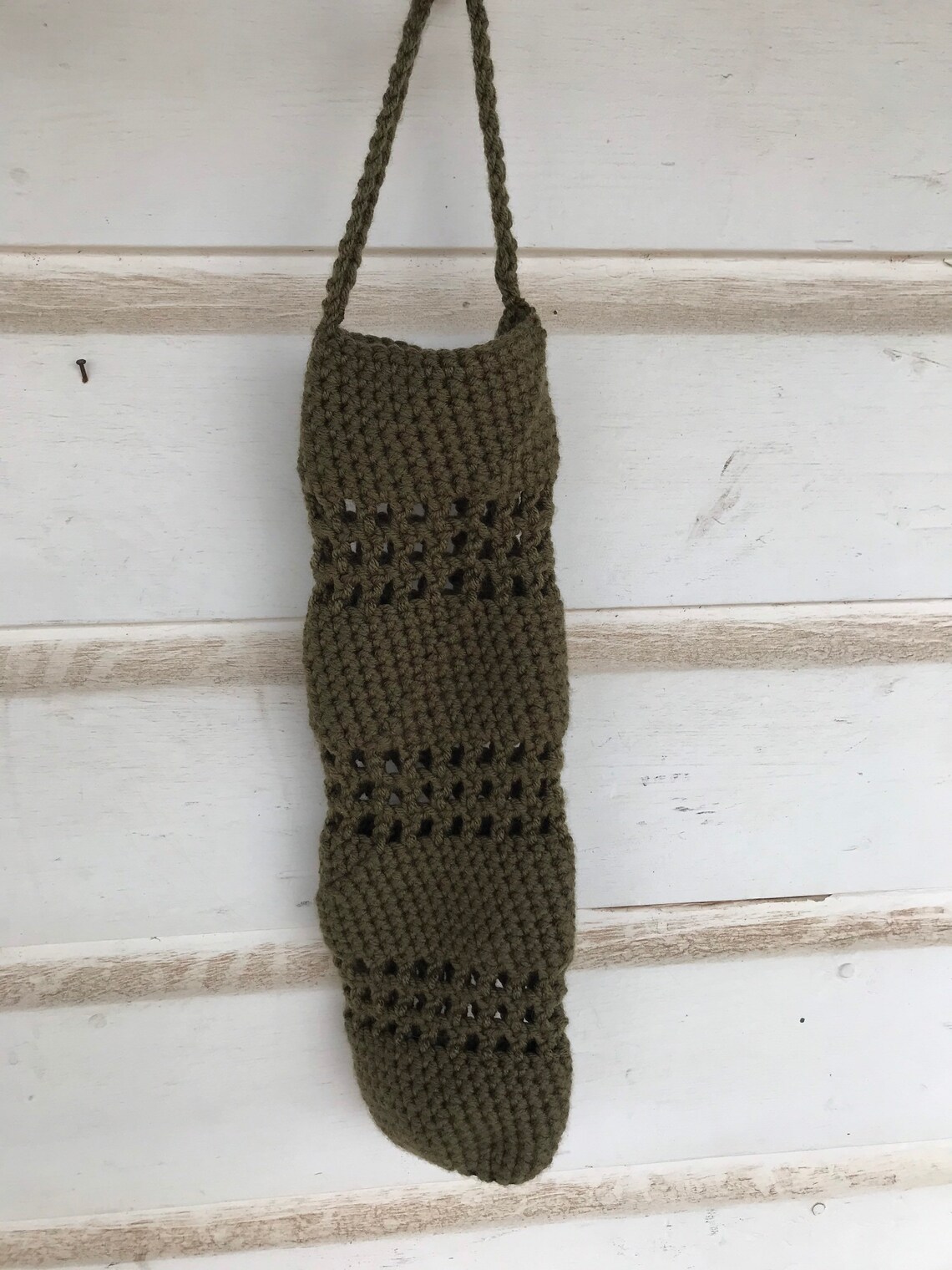 Crochet Boho style Bag holder Etsy