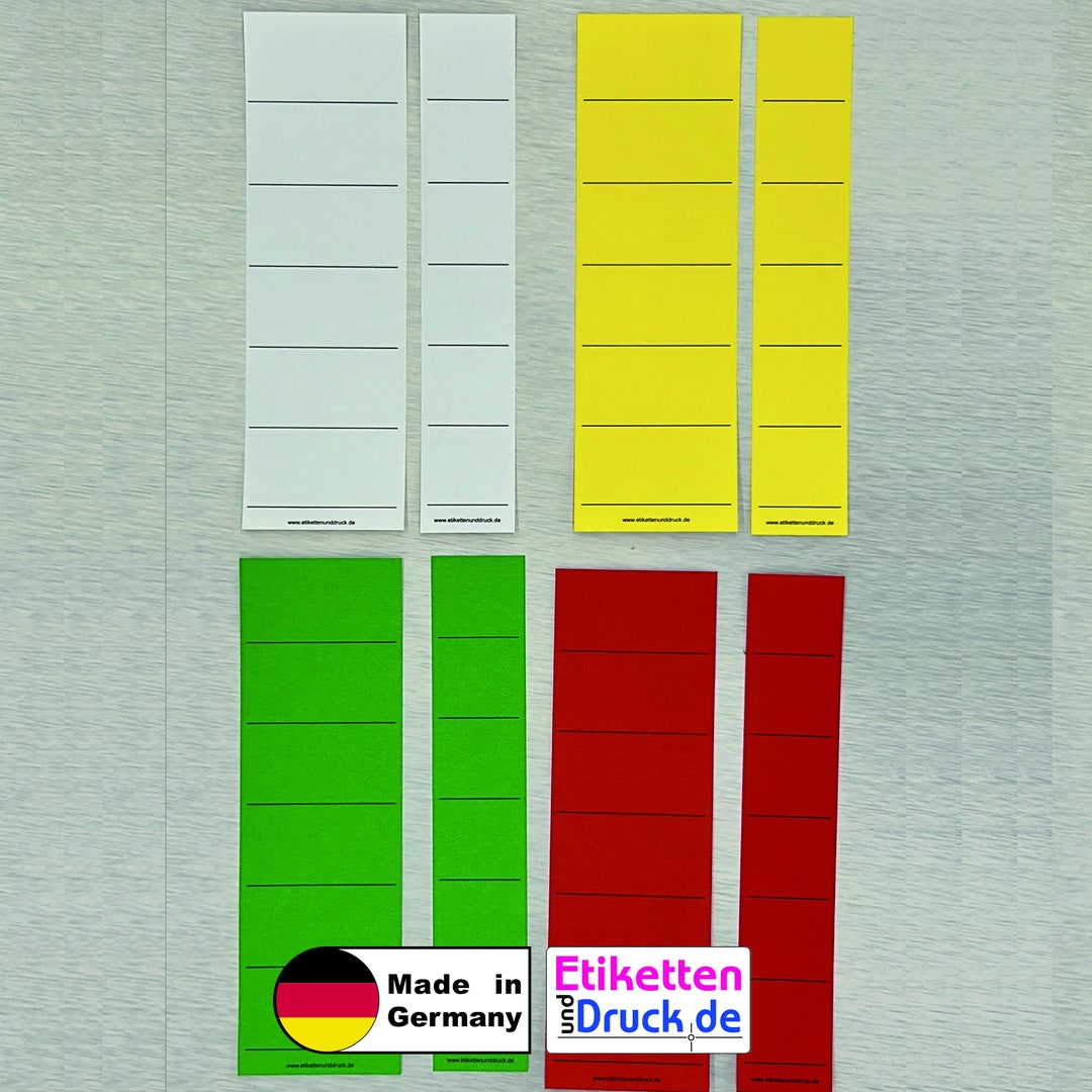 Folder Sticker Spine Label, Narrow Folder sticker Size: 35 X 190 Mm on ...