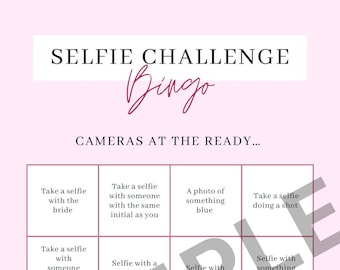 10 X Hen Party Selfie Challenge Cards Hen Night Games Hen Party Game ...