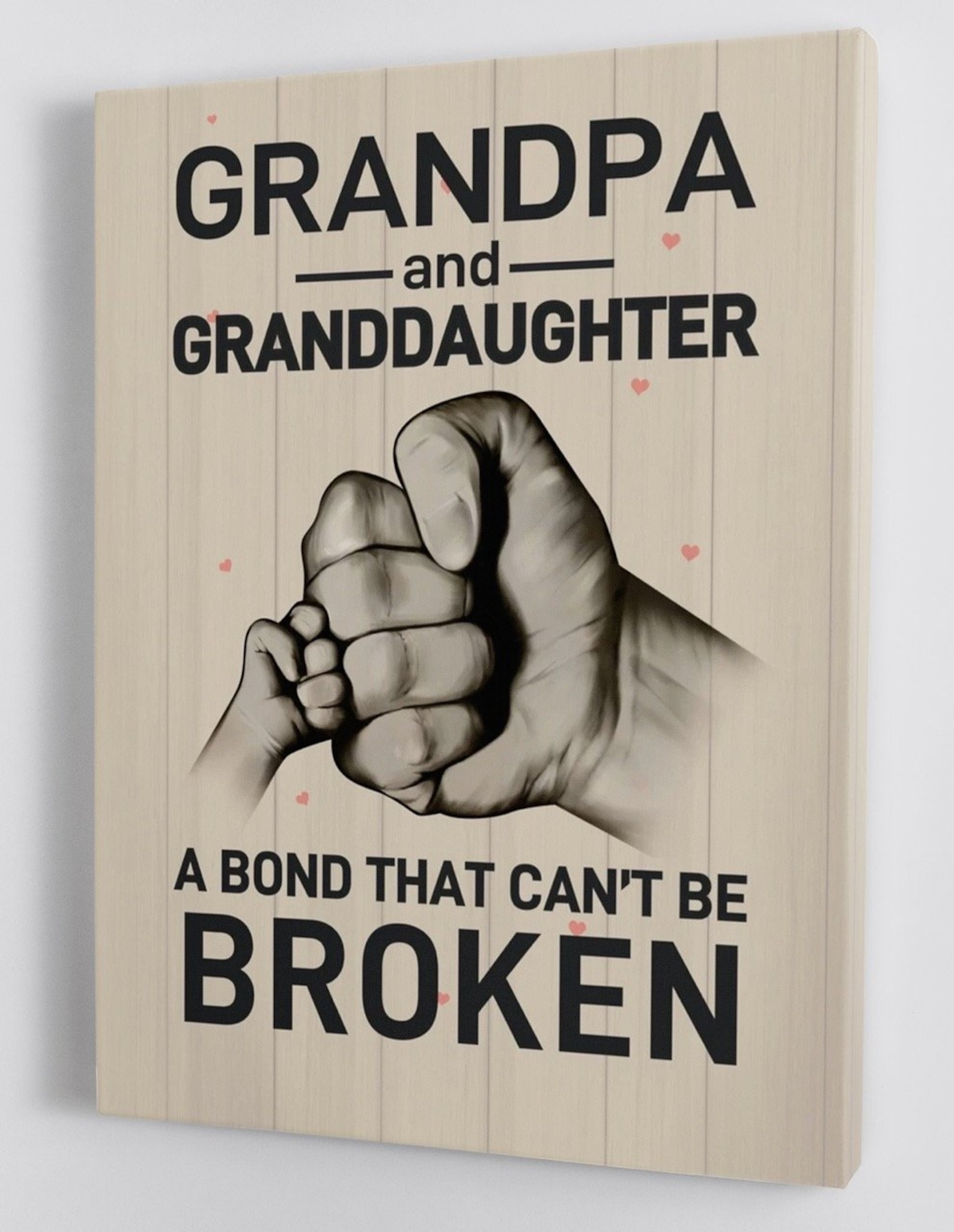 To My Granddaughter From Grandpa Framed Canvas Gift Wall Etsy