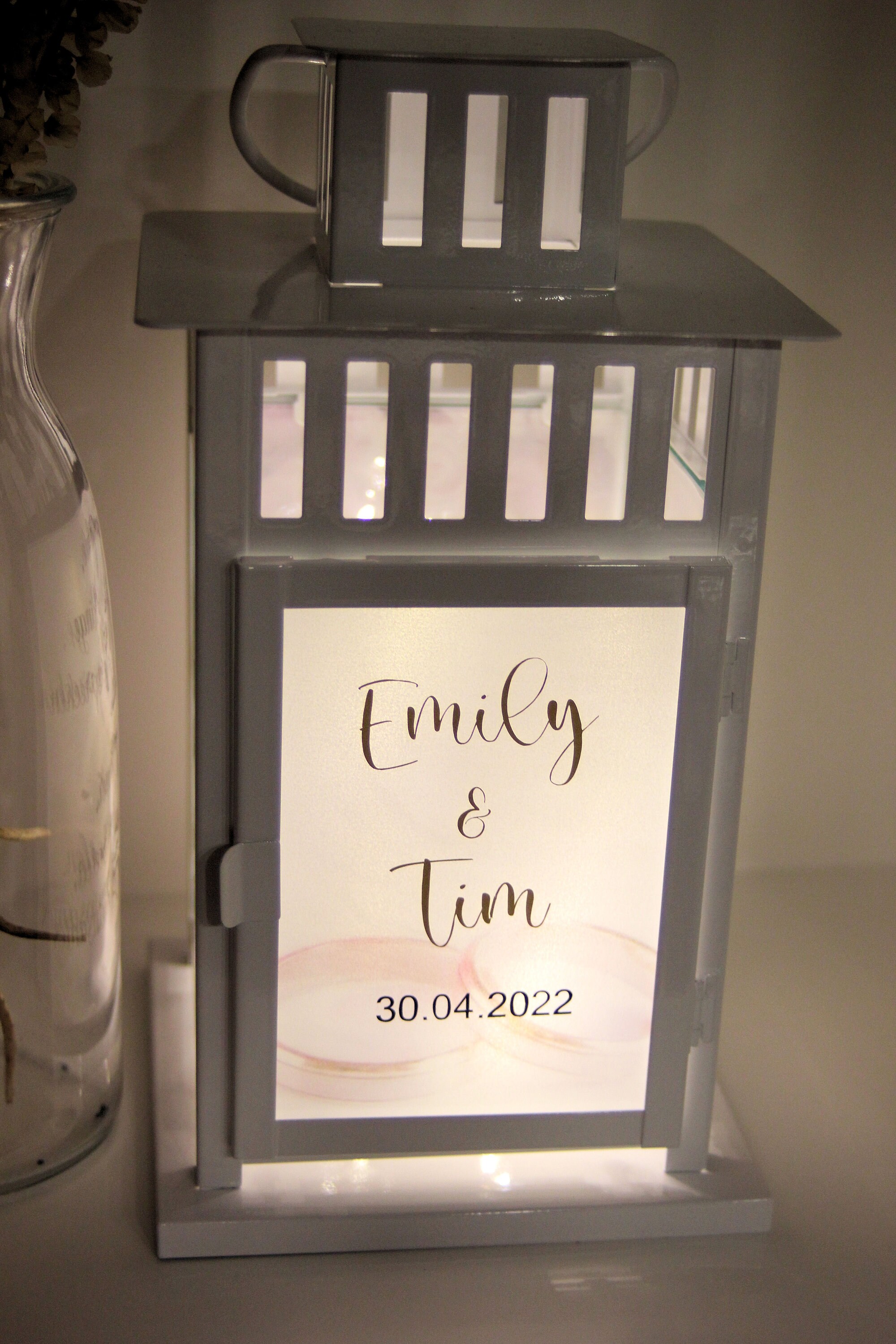 Laterne Hochzeit Hochzeit personalisiert Laterne Etsy.de
