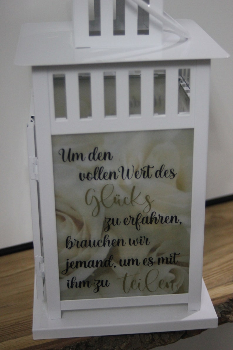 Laterne Hochzeit Goldhochzeit Hochzeit personalisiert Laterne personalisiert Hochzeit Hochzeitslaterne Bild 3