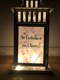 Lantern | Grave light | Grave lantern | Lantern with saying