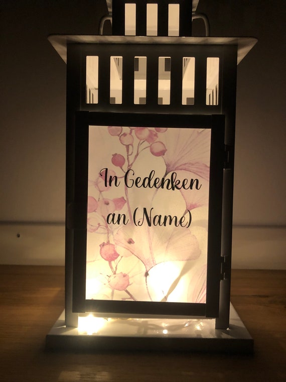 Laterne Grablicht Grablaterne Laterne mit Spruch Etsy.de