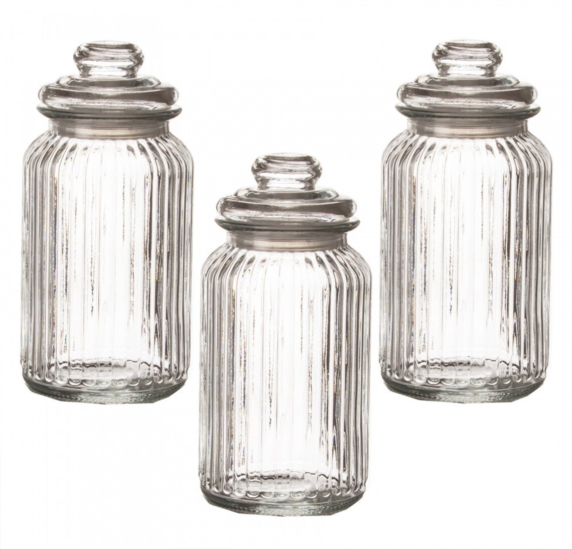 4x Hexagon Bonbongläser Aus Plastik - 2150ml Lebensmittelbehälter Mit Deckel