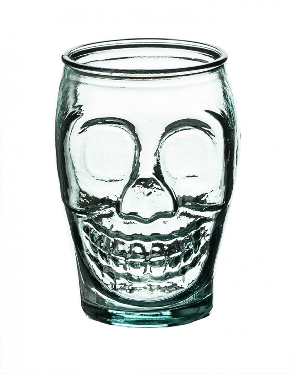 4 drinking glasses skull design 450 ml made of recycled glass Etsy