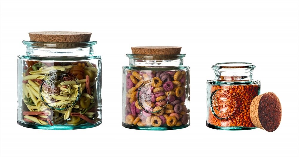 3x Caja de almacenamiento grande 800 500 250 ml Con tapa de | Etsy