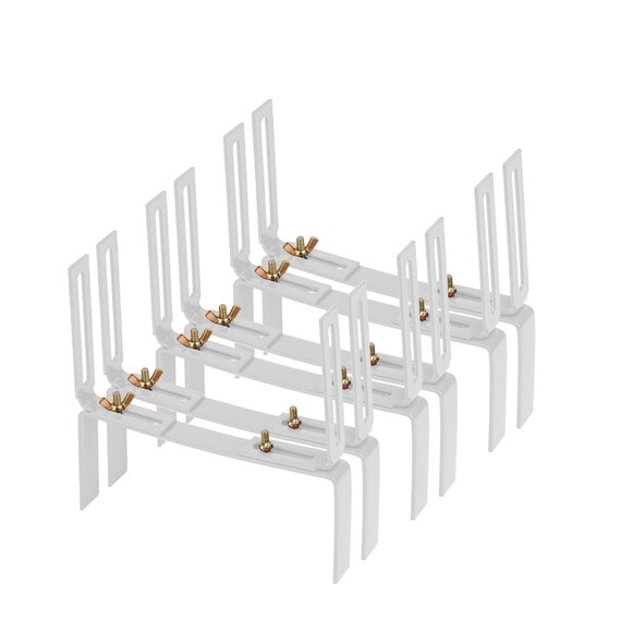 3 Pairs Flower Box Holders White Standard Hshape Box Holder Etsy