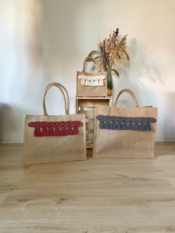 Handmade Macrame Jute Bag 