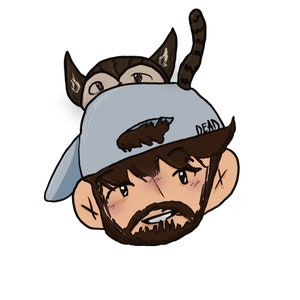 Booze & Buddy Headshot Sticker