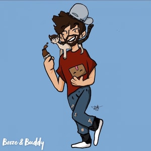 Alcool complet du corps et copain Sticker
