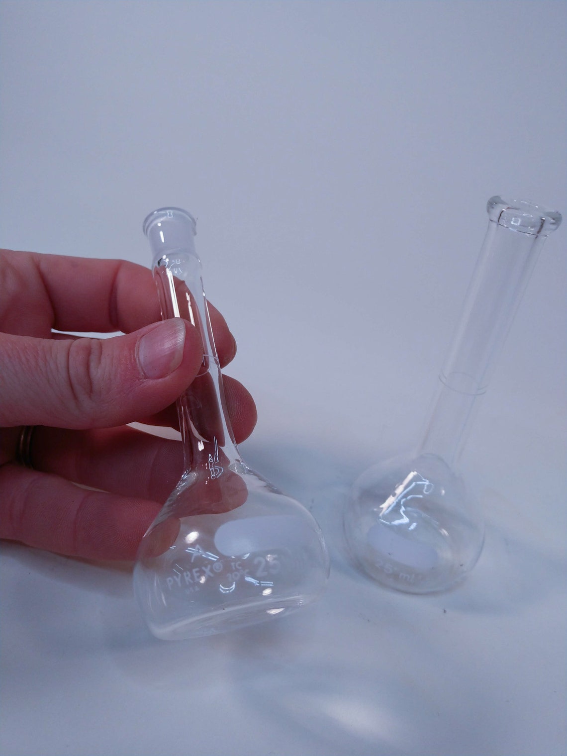 Vintage Lab Glass Volumetric Flask 10 Ml Etsy