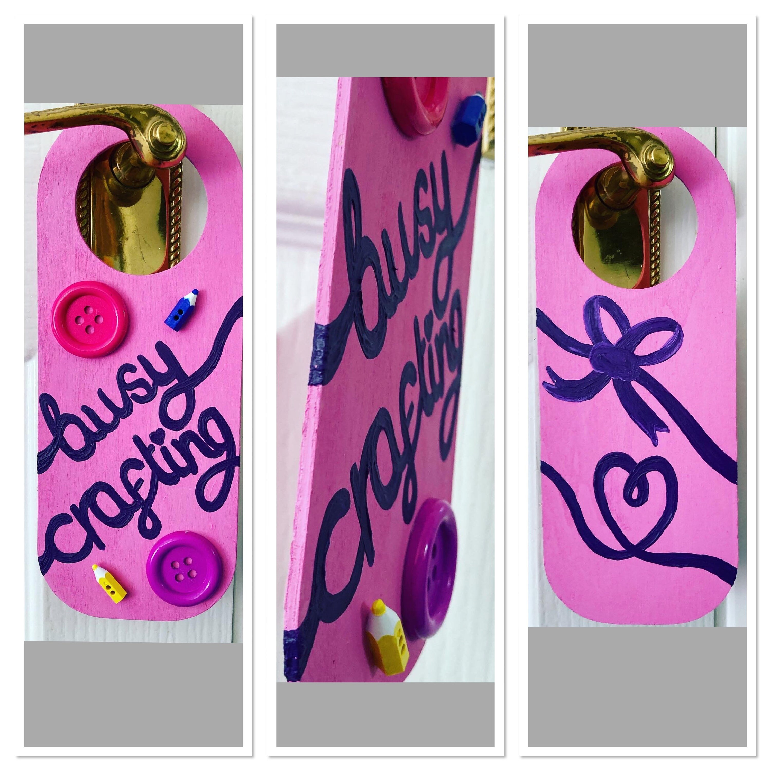 Colgador de puerta pintado a mano | Etsy