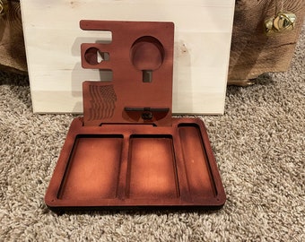 Base para teléfono con mesita de noche y archivos láser con bandeja volcadora EDC