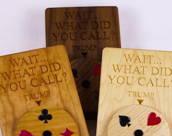 Caja de madera para juego de cartas Euchre
