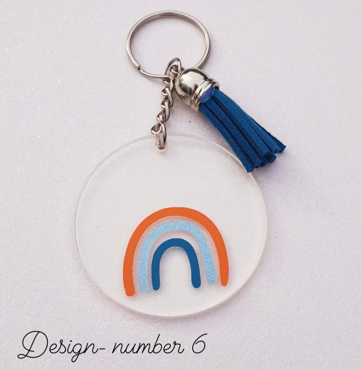 Rainbow keyrings / Personalised keyrings Etsy