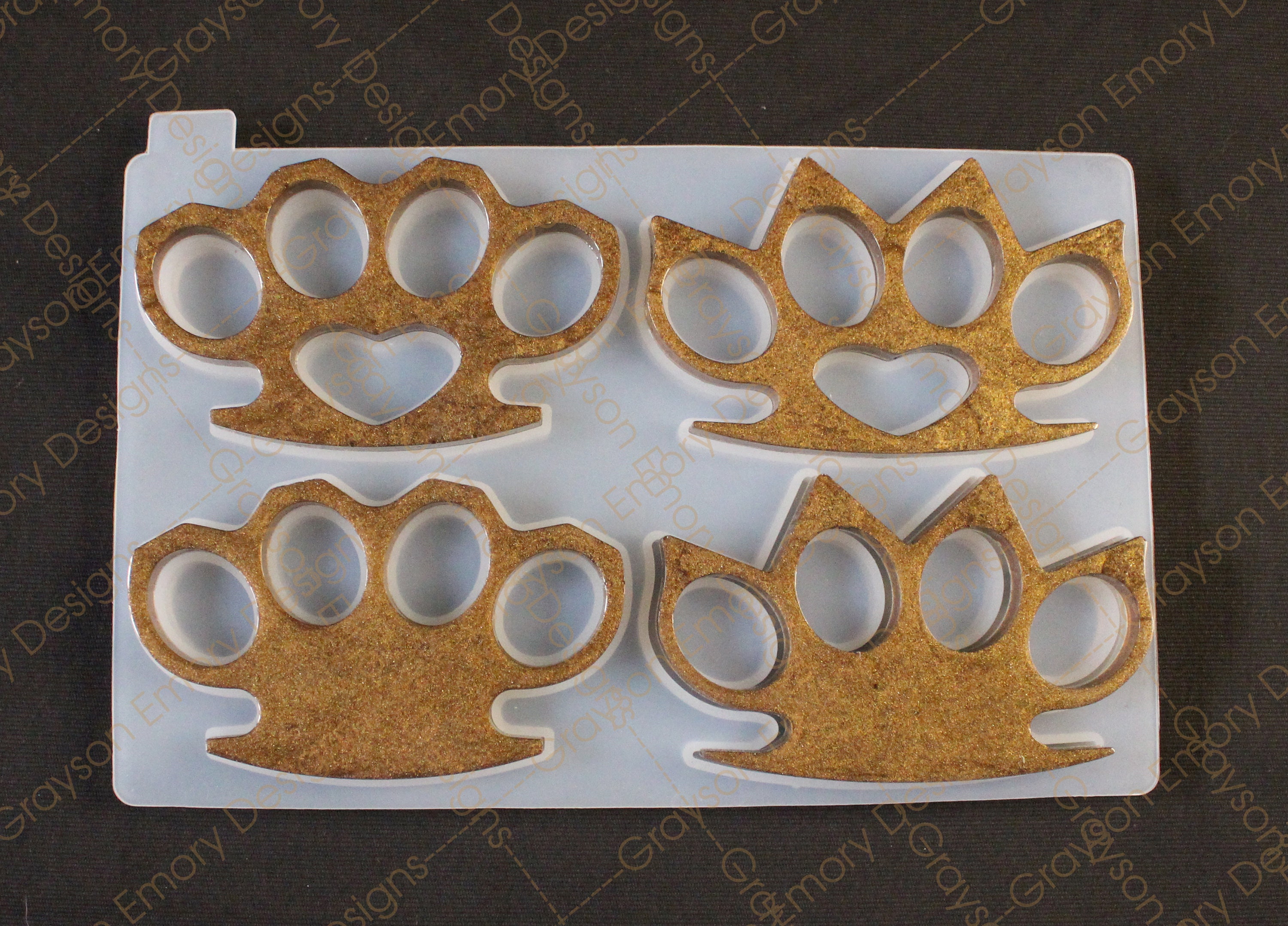 Knuckle Duster Silicone Mold Brass Knuckle Mold DIY Self Etsy