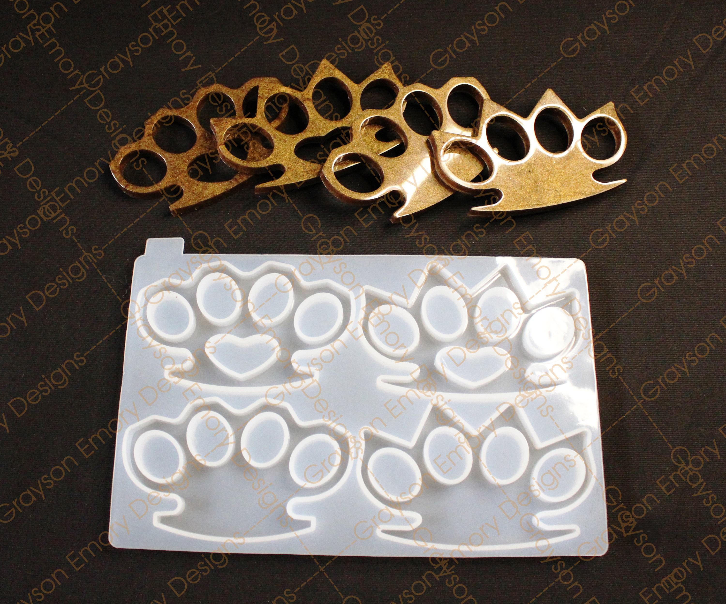 Knuckle Duster Silicone Mold Brass Knuckle Mold DIY Self Etsy