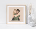 Custom Cartoon Couple Portrait, Anniversary Wedding Gift (Digital File) product logo