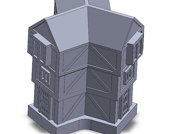 Medieval Urban - City Piece compatible with Settlers of Catan, STL File for 3D Printing
