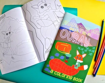 Ouray Adventure Coloring Book Mountains Climbing Backpacking