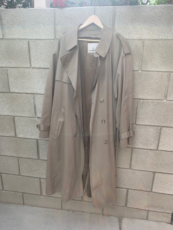 Vintage 50 Long London Fog Beige Trench Coat