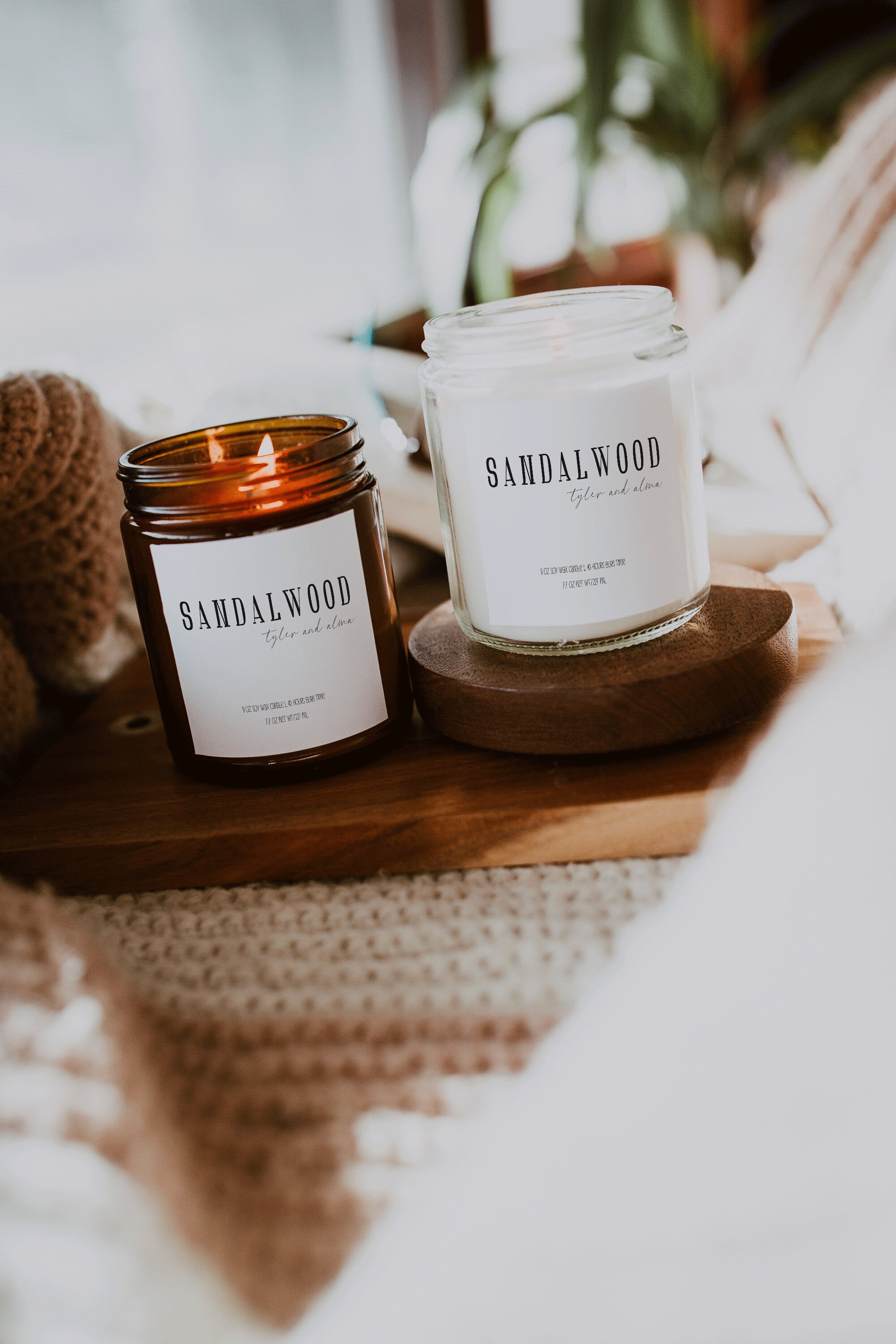 Sandalwood Scented Candle l Candles for Women l Candles for Etsy