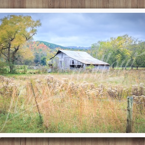 Autumn Barn Fine Art Print: East Tennessee Farmhouse Decor