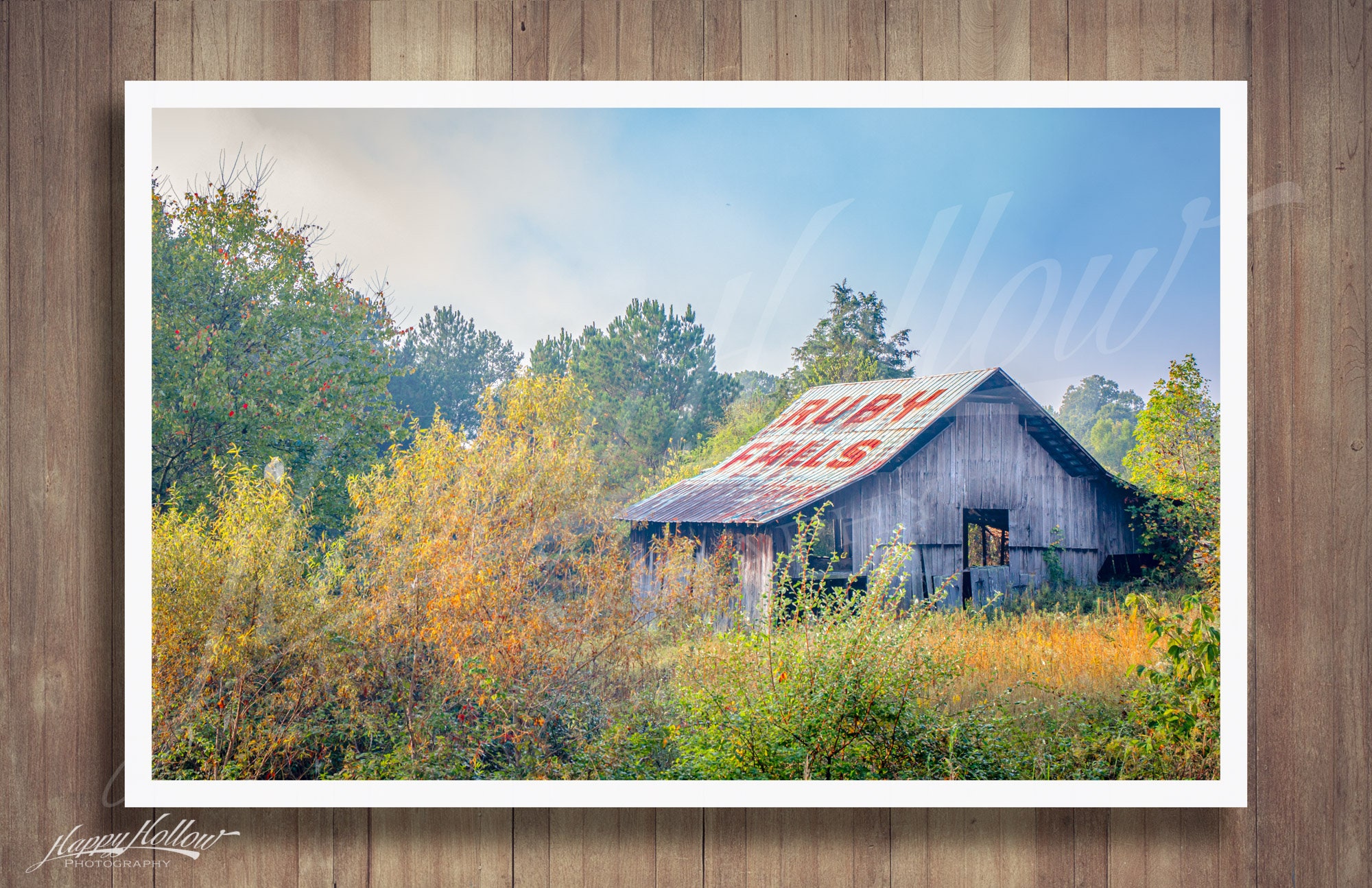 Ruby Falls See Rock City Barn Print, Painted Barn Picture, Old Barn