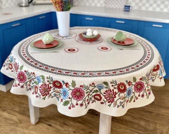 Summer Tablecloth’s, Textile, Floral Tablecloth, Tapestry Tablecloth, Luxury Textiles, Custom Tablecloth, Kitchen Accessory, Floral Decor