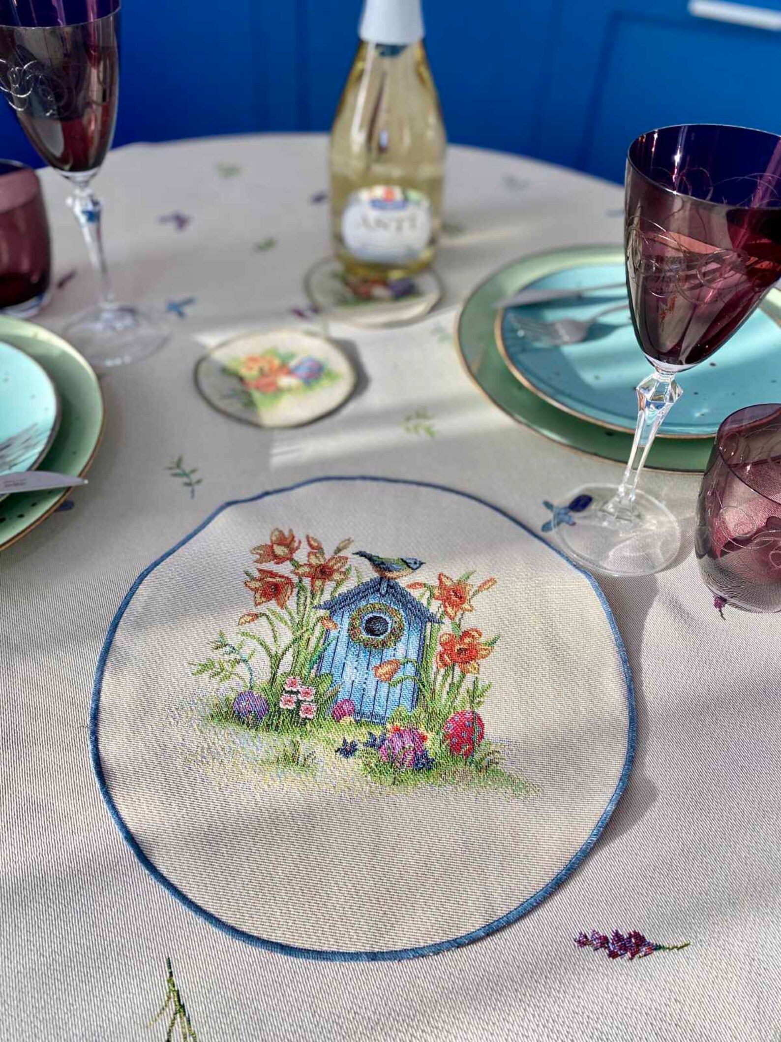 Easter Tablecloths Easter Textile Easter Tablecloth With Etsy