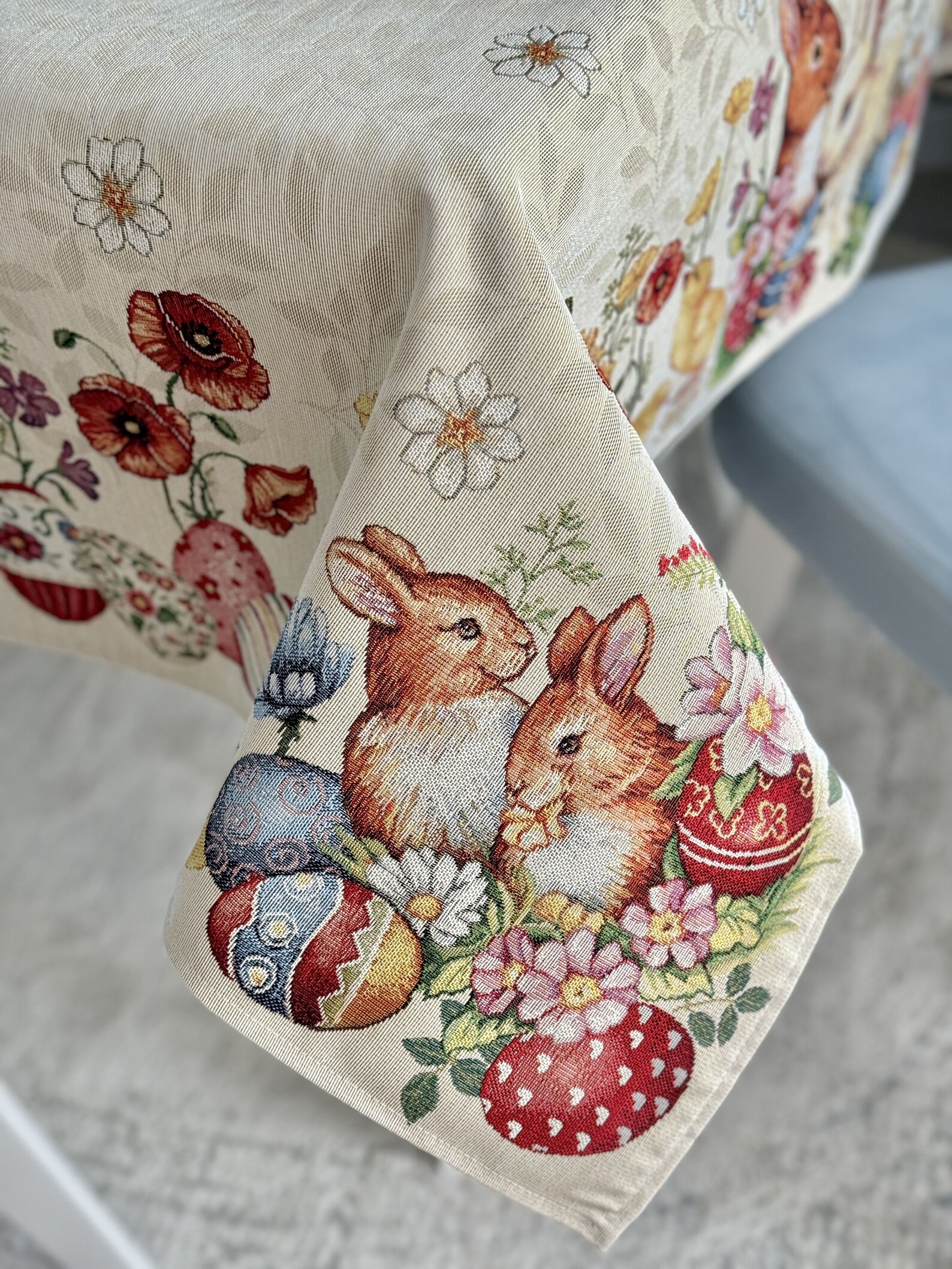 Spring Tablecovers Rectangle Easter Table Cover, Spring Design Tablecloth, Family Gift ...