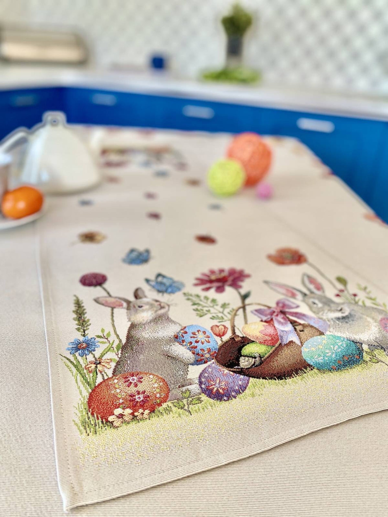 Easter Tablecloths Easter Textile Easter Tablecloth with Etsy