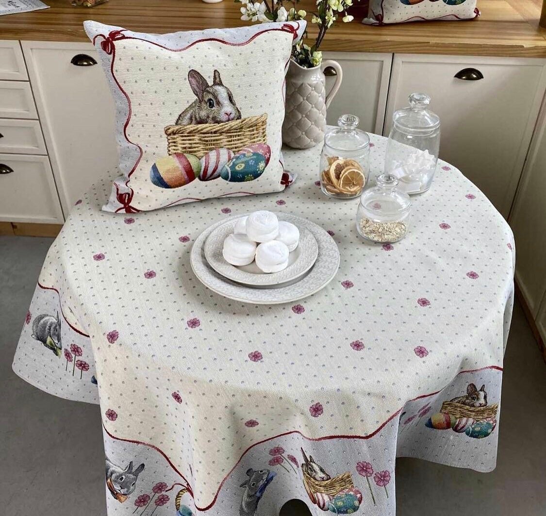 Ostern Tischdecke Ostern Textil Ostern Tischdecke mit Eiern | Etsy