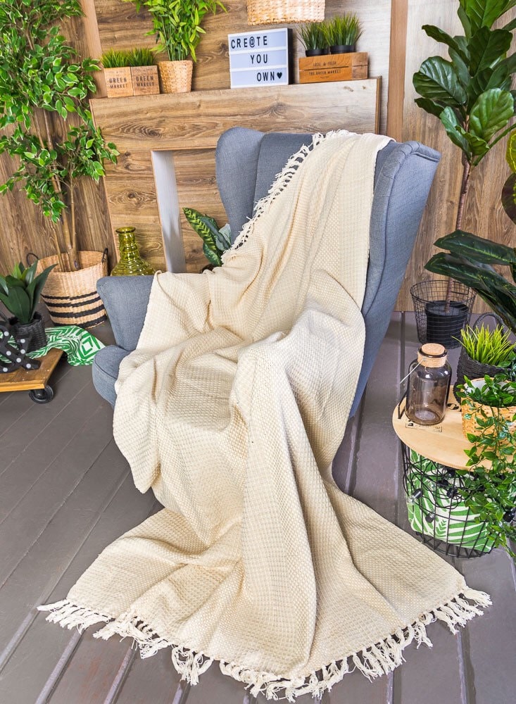 Home Textile, Cozy Blanket, Living Blanket, Waffle Blanket, Warm ...