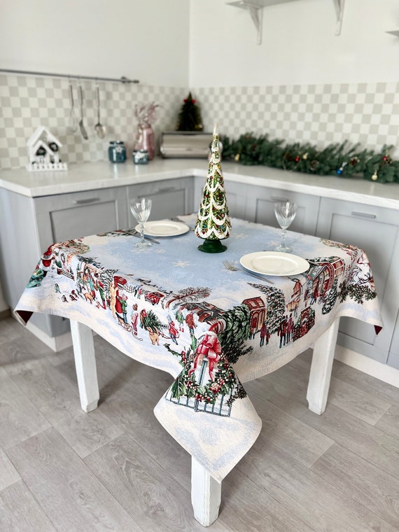 Holiday top table skirts