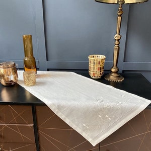 Home Textile, Linen Tablecloth, Table Runner, Basic 100% Linen Runner, Linen Runner, Textile Decor, Linen Textile, Embroidered Table Runner