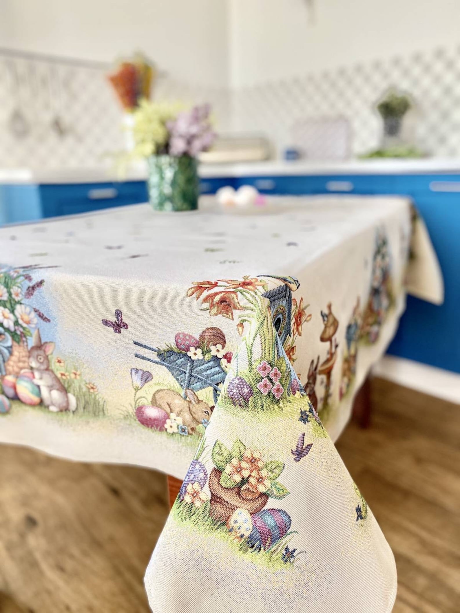 Oval Easter Tablecloth - 95i5na3