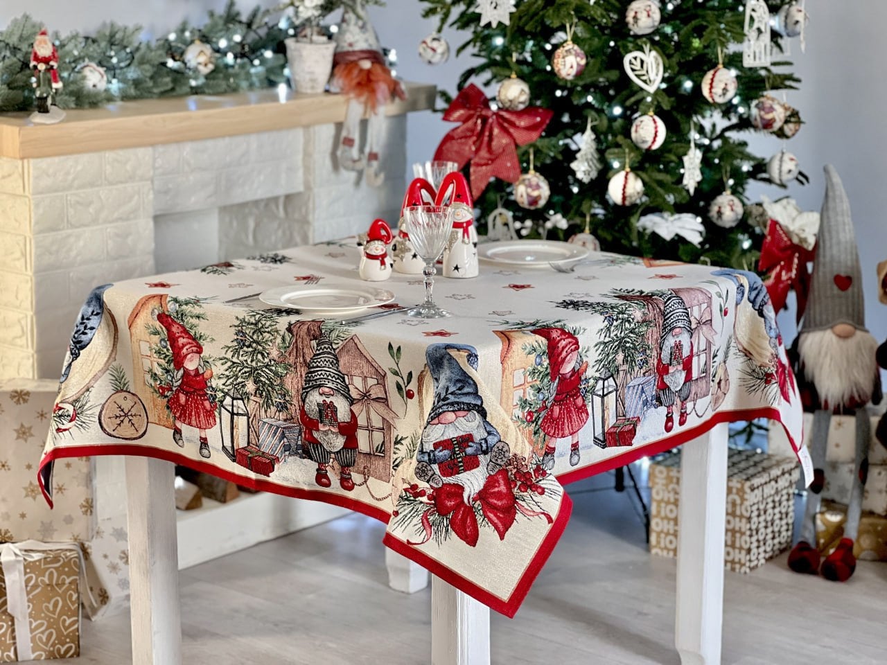Set Da 6 Sottobicchieri In Feltro Natalizi Con Fiocco Di Neve – Diametro 10 Cm – Decorazioni Casa Fai Da Te - 5