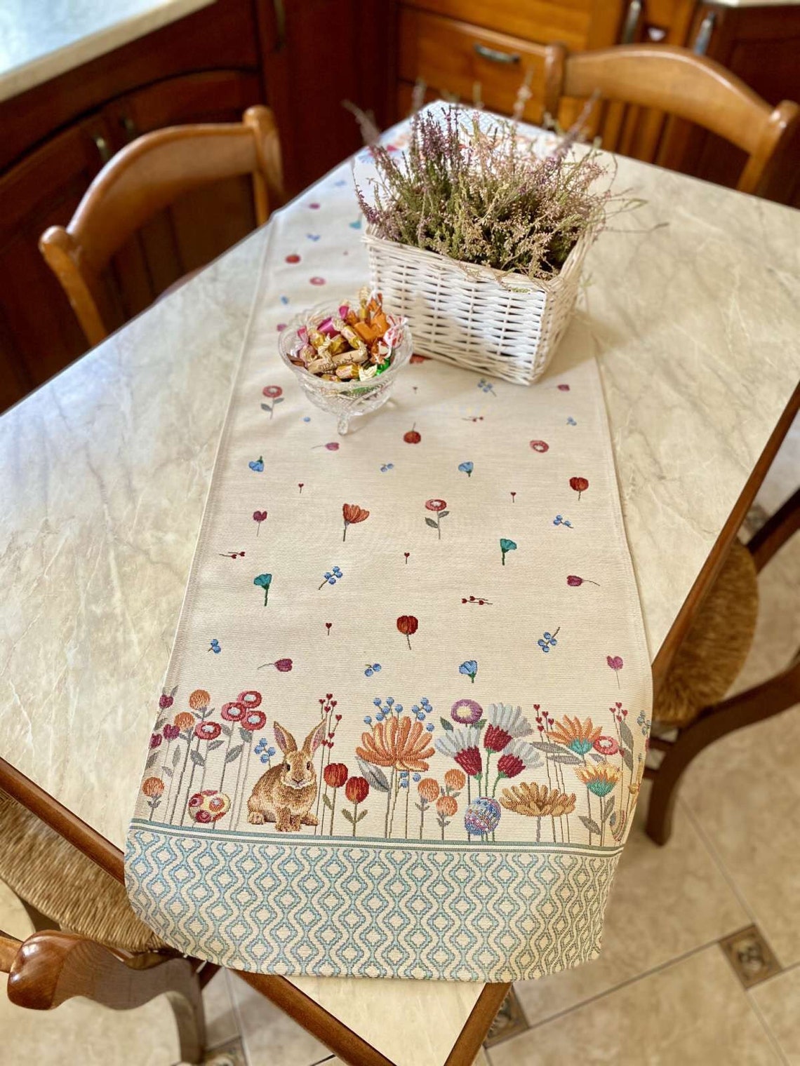 Easter Tablecloths Easter Textile Easter Tablecloth With Etsy
