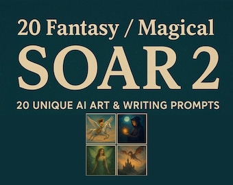 20 Fantasy / Magical Soar 2 Prompt Pack - 20 Einzigartige KI-Kunst- und Schreibtipps
