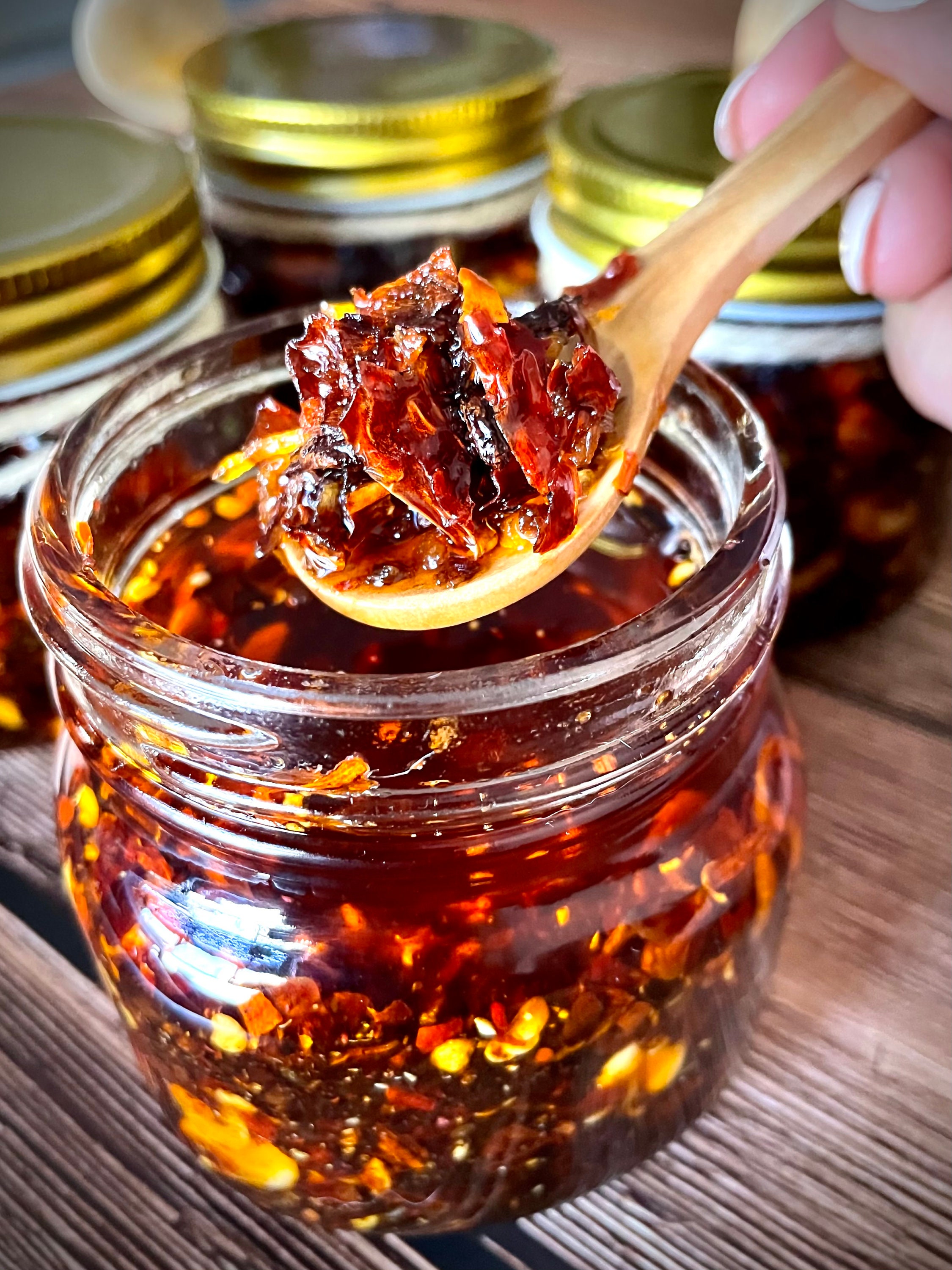 Garlic Chili Crisp 8oz peanuts Etsy