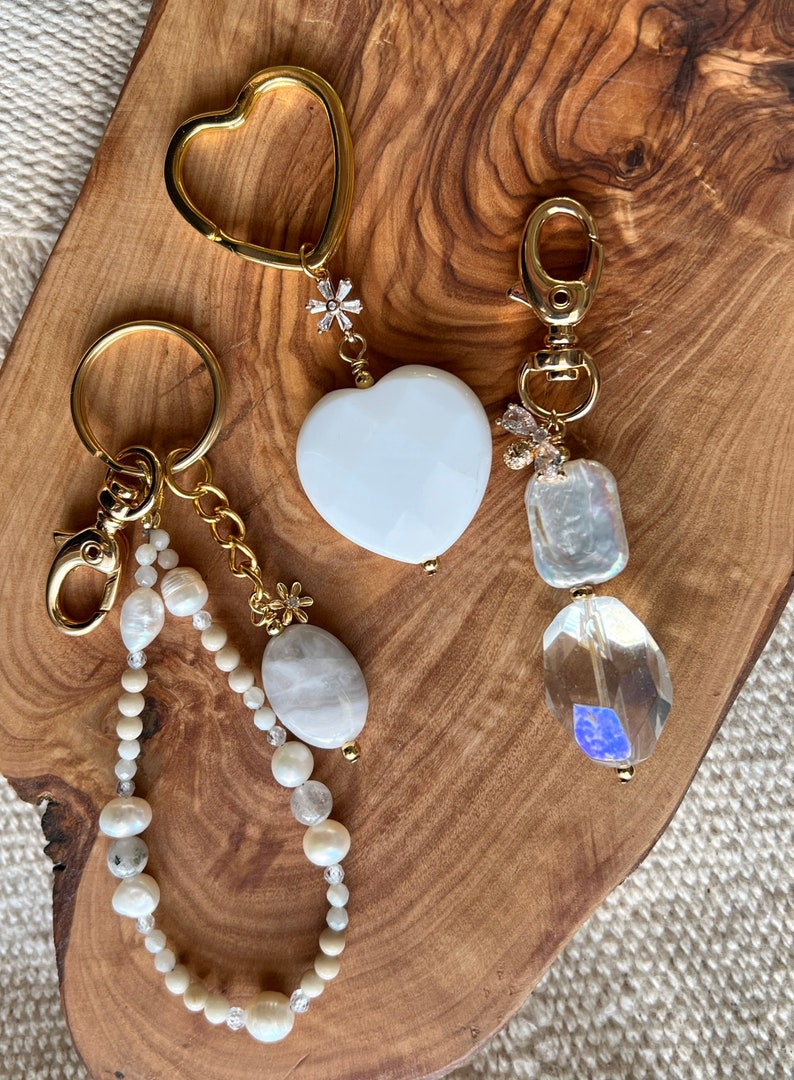 Quartz Freshwater Pearl Jade Moonstone Crystal Natural Etsy