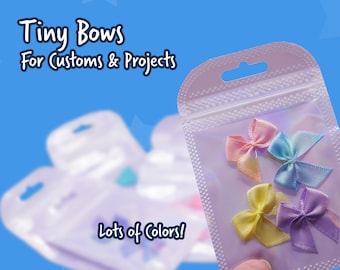 Doll Custom Accessories: Little Ribbon Bow Pairs for MLP, OOAK, Clothes Making