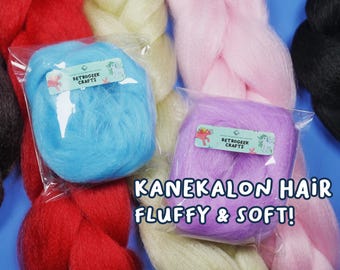 Kanekalon Festival Hair for Toy Rehairing/Rerooting (My Little Pony, Dolls, and Others)